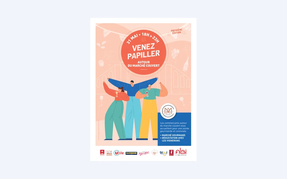 Affiche de la première édition de « Venez papiller », 2024