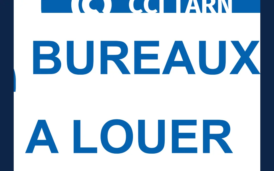 Banderole « Bureaux à louer » de 6 × 1 m
