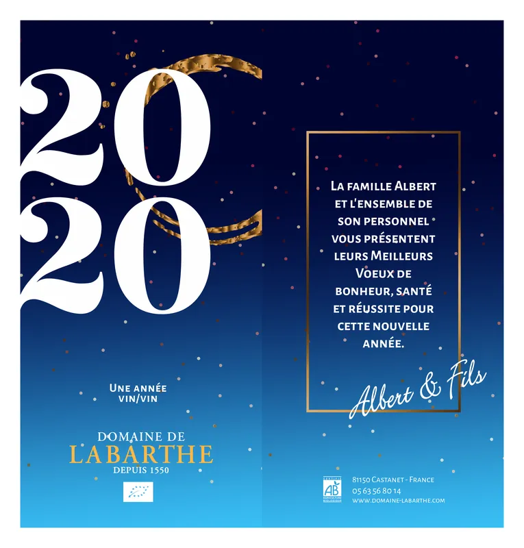 Carte de vœux 2020