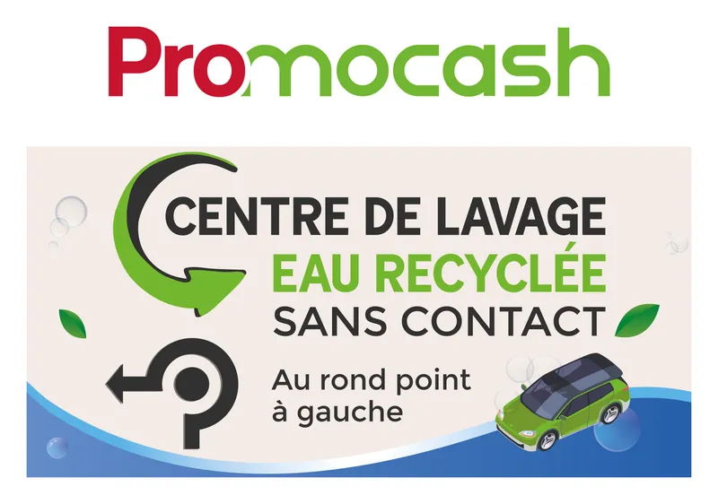 Le verso du panneau guide les automobilistes jusqu’à la station