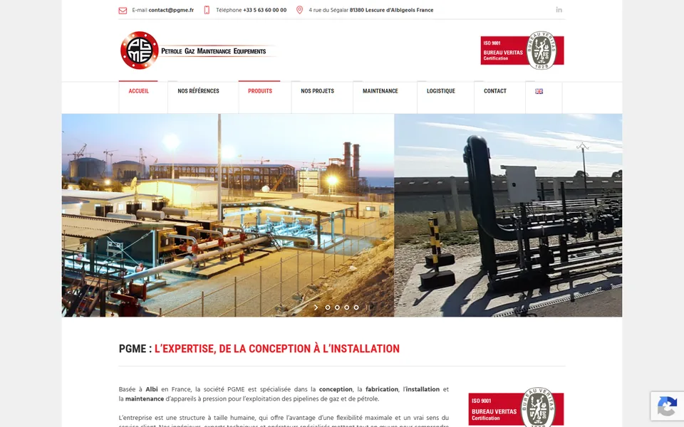 Site de PGME sur ordinateur