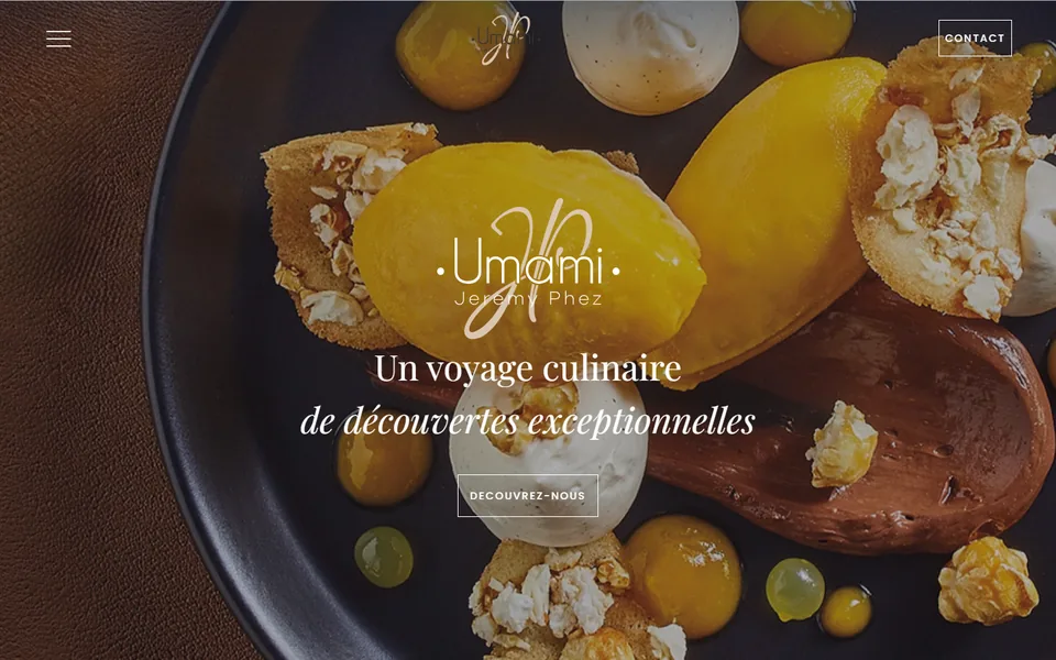 Site de Umami sur ordinateur